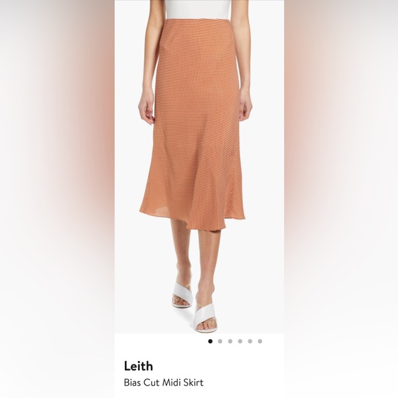 Leith XS leopard bias cut midi skirt - Picture 3 of 7